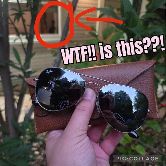 Ray-Ban Aviator Silver Mirrored Lenses and Metal Frame RB3025 Sunglasses. 55 21 - Picture 7 of 7